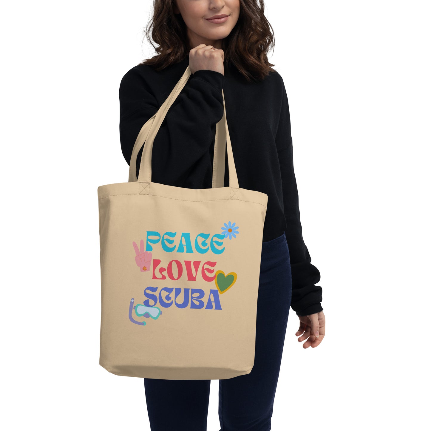 Peace, Love and Scuba | Eco Tote Bag